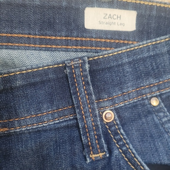 Mavi Zach Jeans Straight Leg Dark Wash Denim Modern Stretch Mens Size 40x32 - Picture 7 of 12